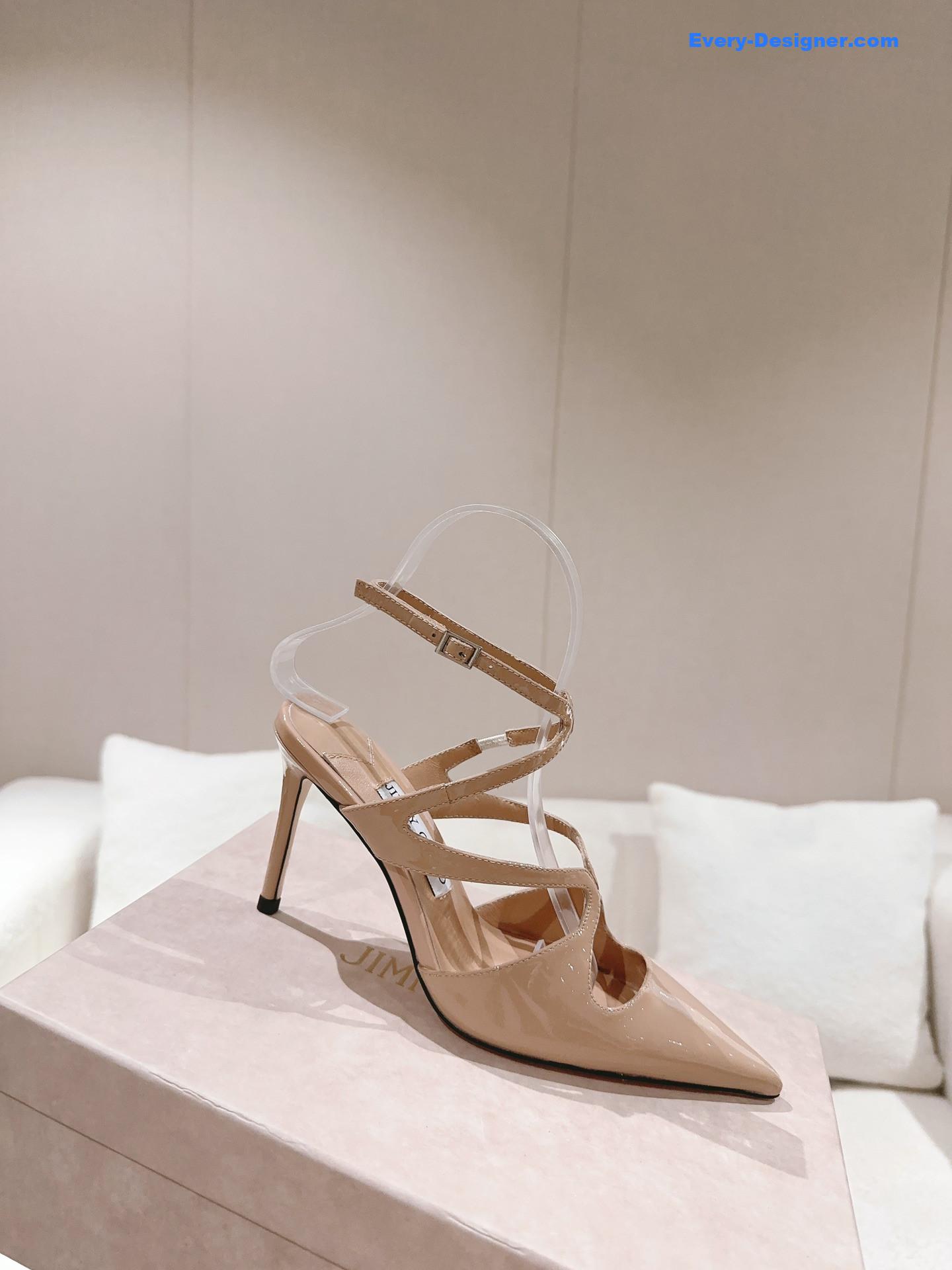 J1m*y Ch00 silk strappy pumps
