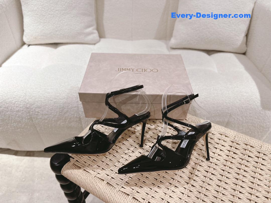 J1m*y Ch00 silk strappy pumps
