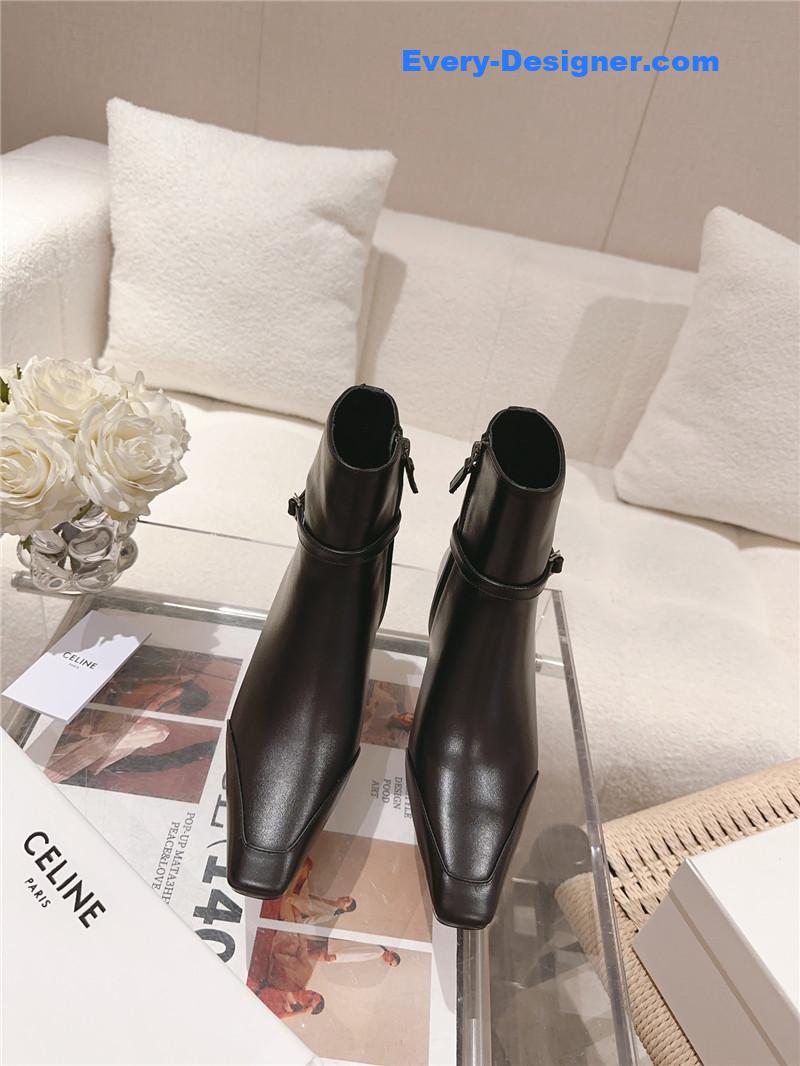 Ce1i*e british pointed toe early autumn ankle boots