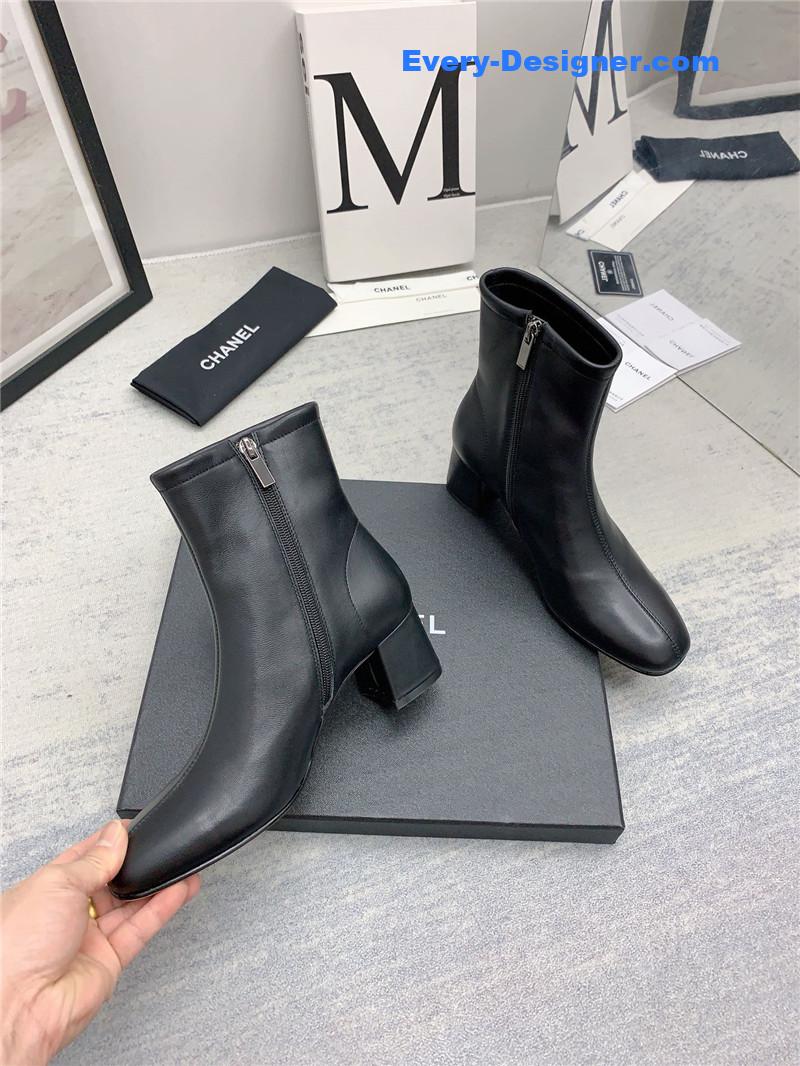 CC autumn and winter all-match elastic ankle boots