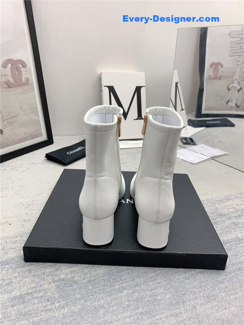 CC autumn and winter all-match elastic ankle boots