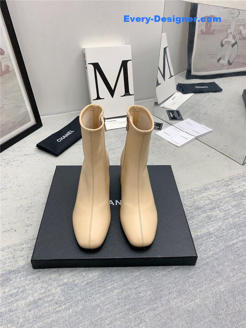 CC autumn and winter all-match elastic ankle boots