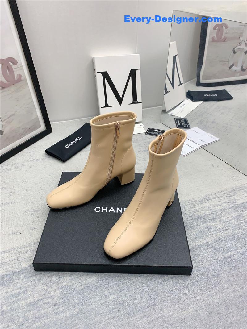 CC autumn and winter all-match elastic ankle boots