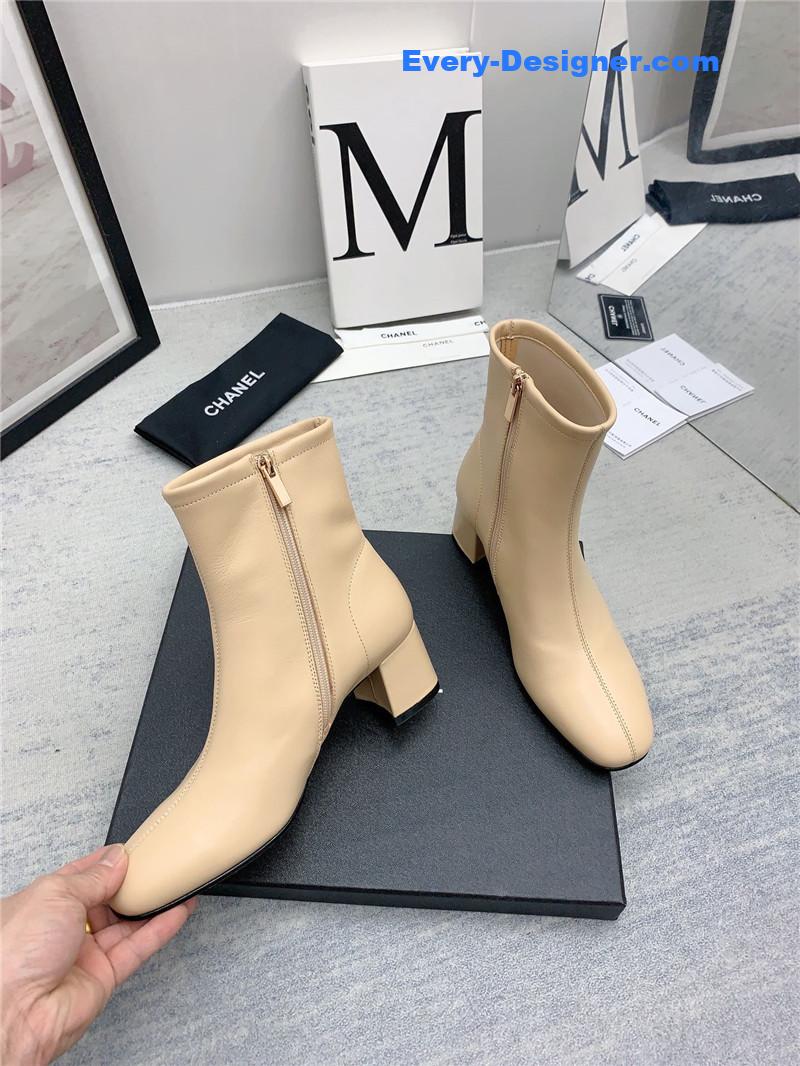 CC autumn and winter all-match elastic ankle boots