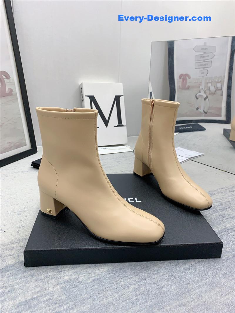 CC autumn and winter all-match elastic ankle boots