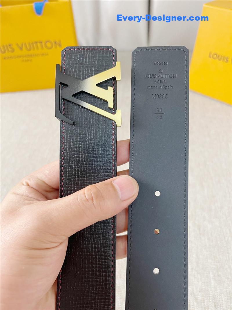 l0vis Vvtt0n lv two-color letter buckle double-sided belt