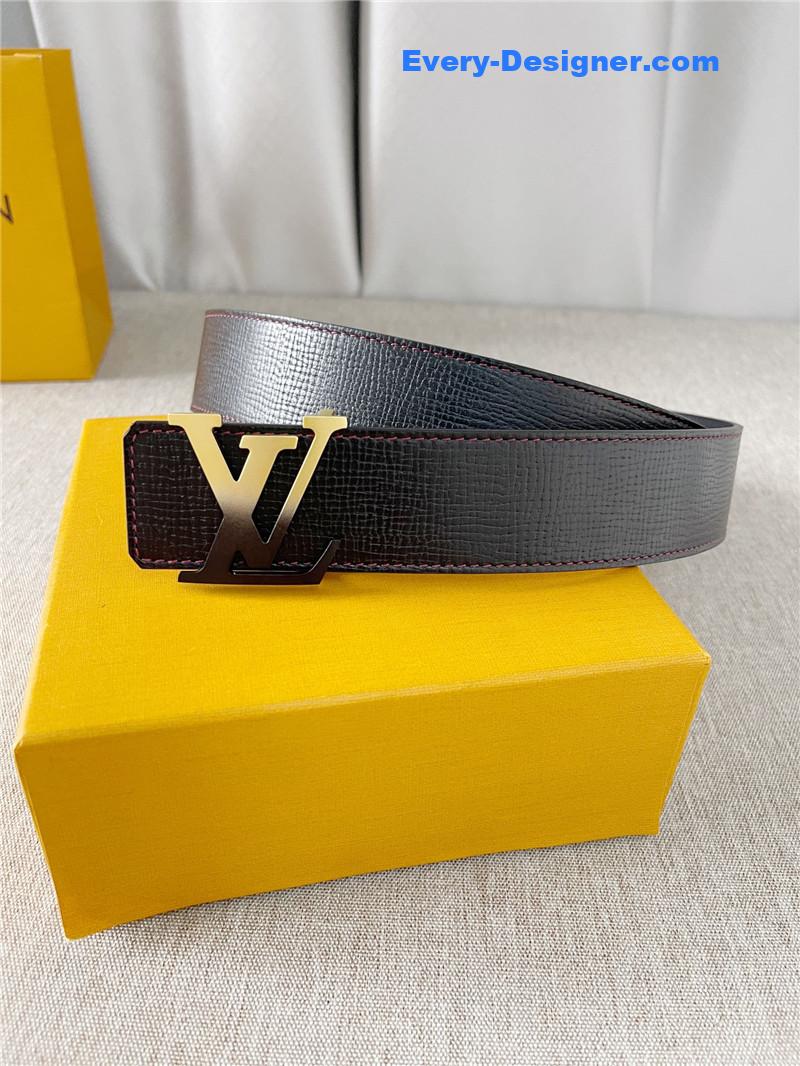l0vis Vvtt0n lv two-color letter buckle double-sided belt