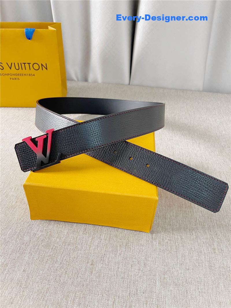 l0vis Vvtt0n lv two-color letter buckle double-sided belt