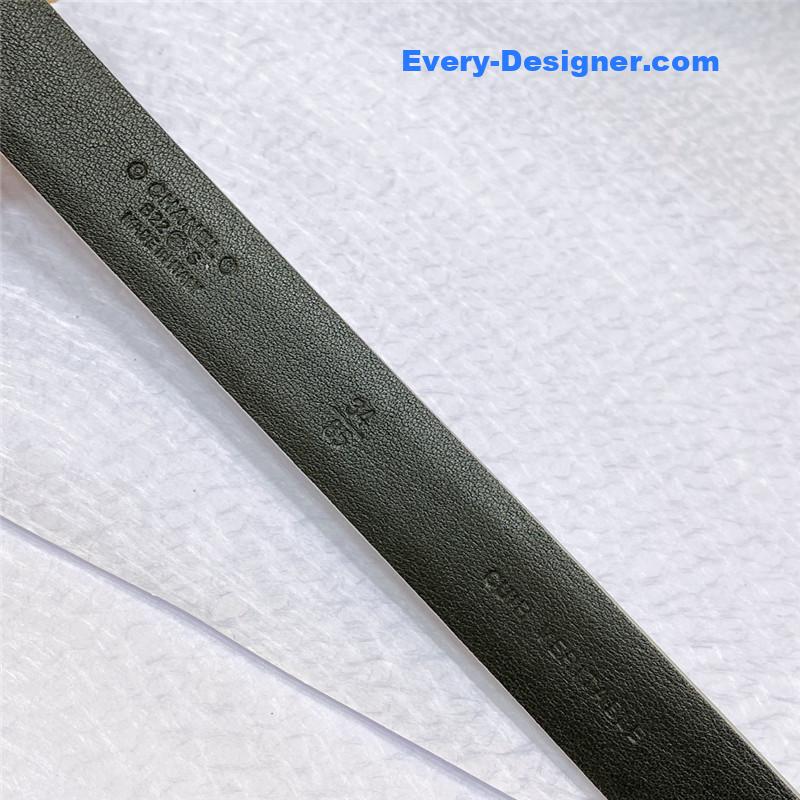 Ch**el cc engraved craft logo buckle belt