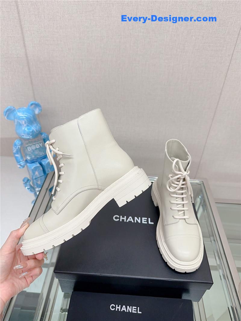 CC platform martin ankle boots