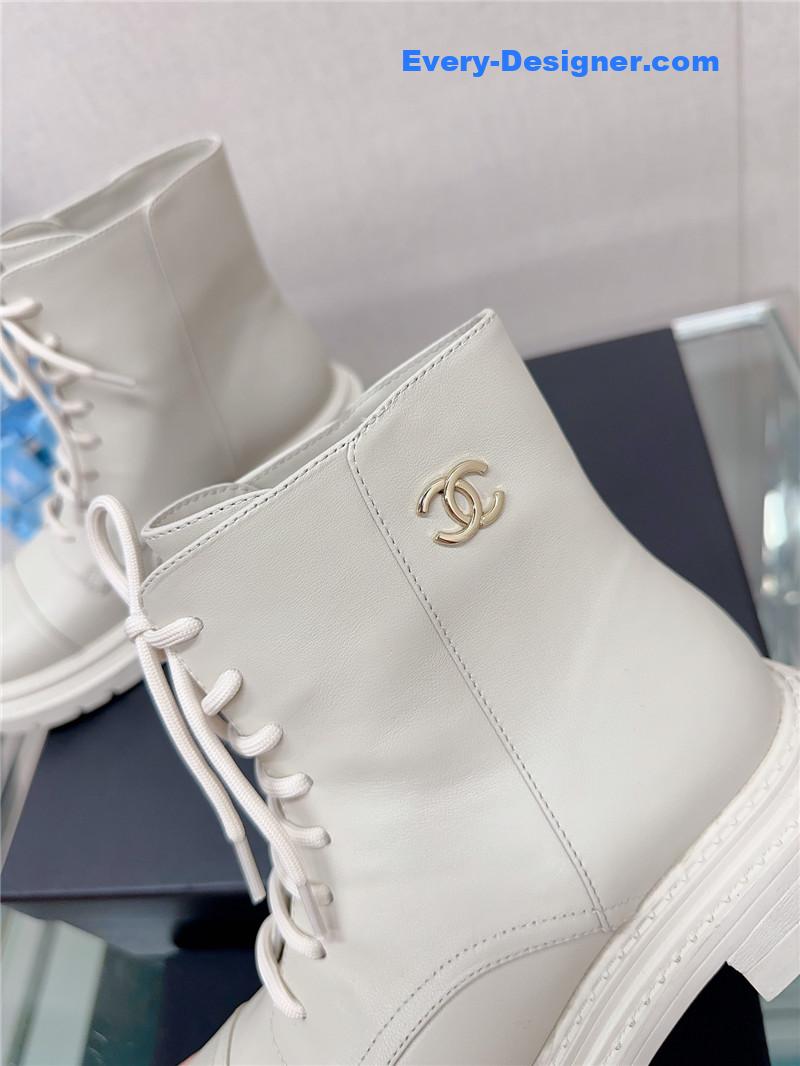 CC platform martin ankle boots