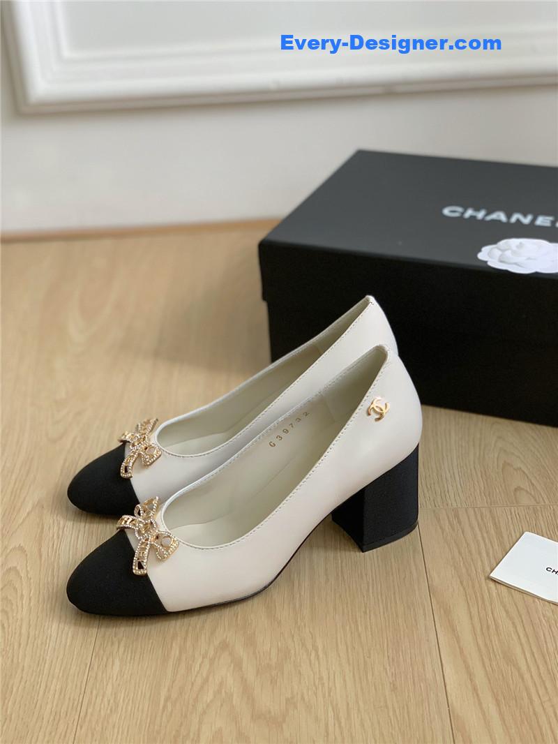 cc double c butterfly D1am0nd buckle shoes