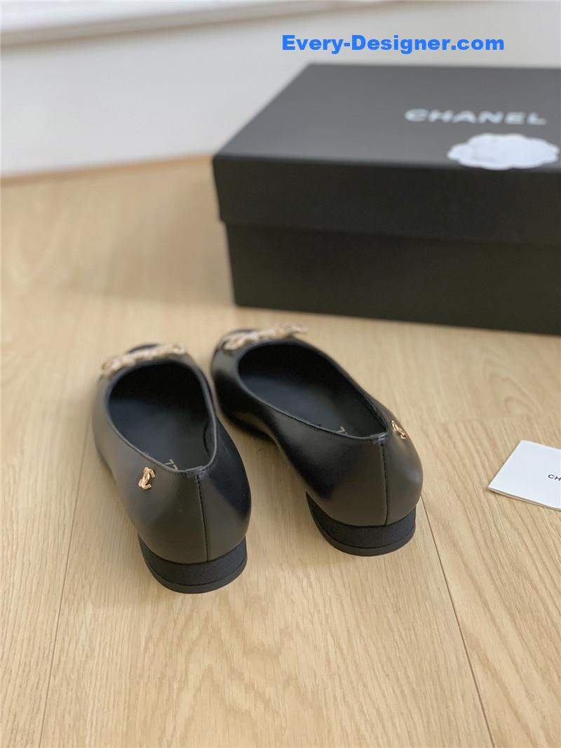 cc double c butterfly D1am0nd buckle shoes