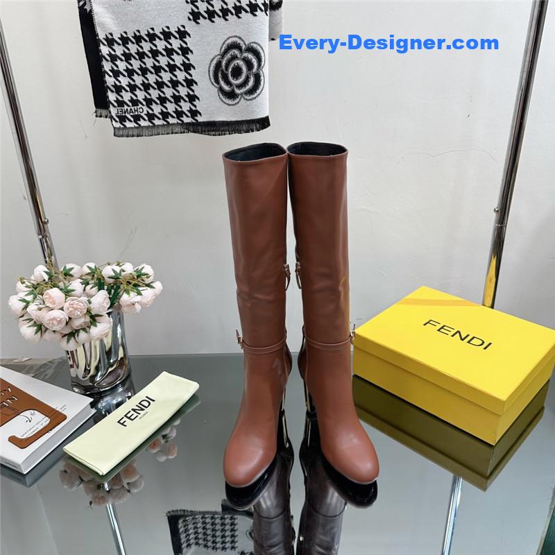 F**di hollow chunky heel ankle boots