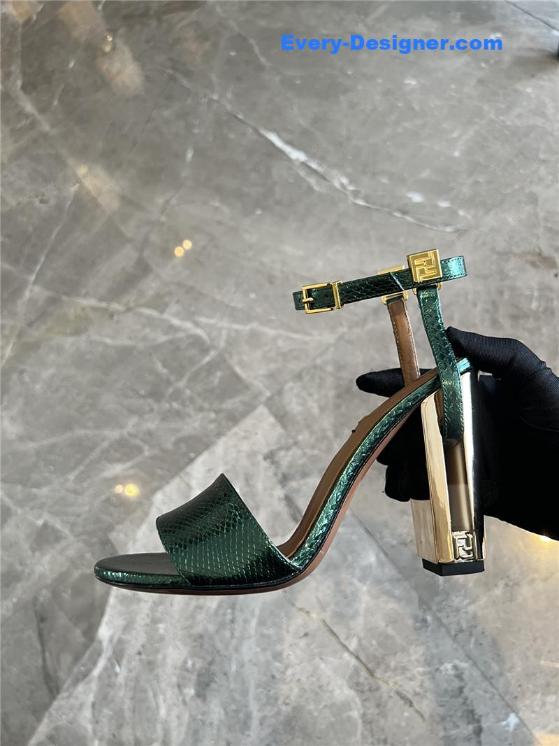 F**di delfina round toe sandals