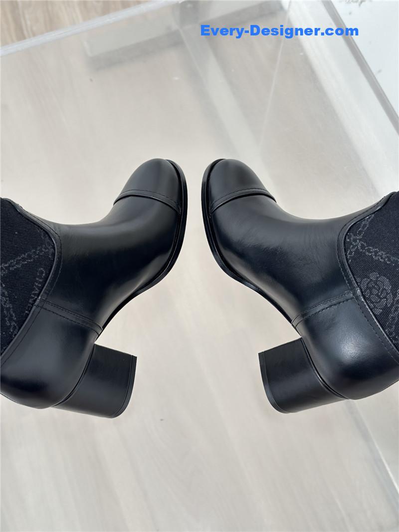 CC new chunky heel cowboy boots