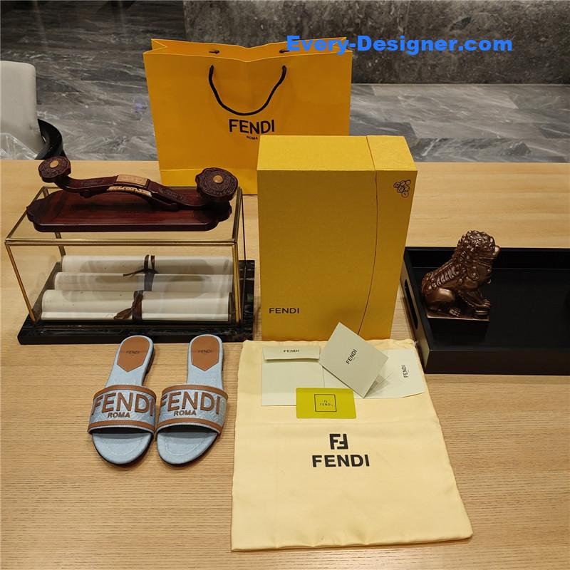 F**di haute couture flat sandals