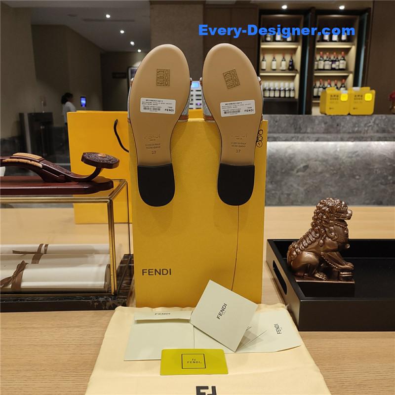 F**di haute couture flat sandals