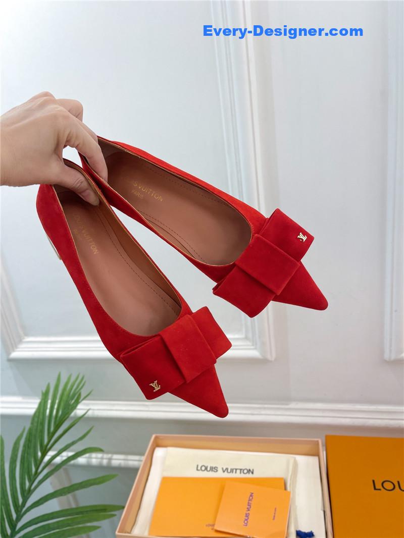 l0vis Vvtt0n lv bowknot pointed shoes