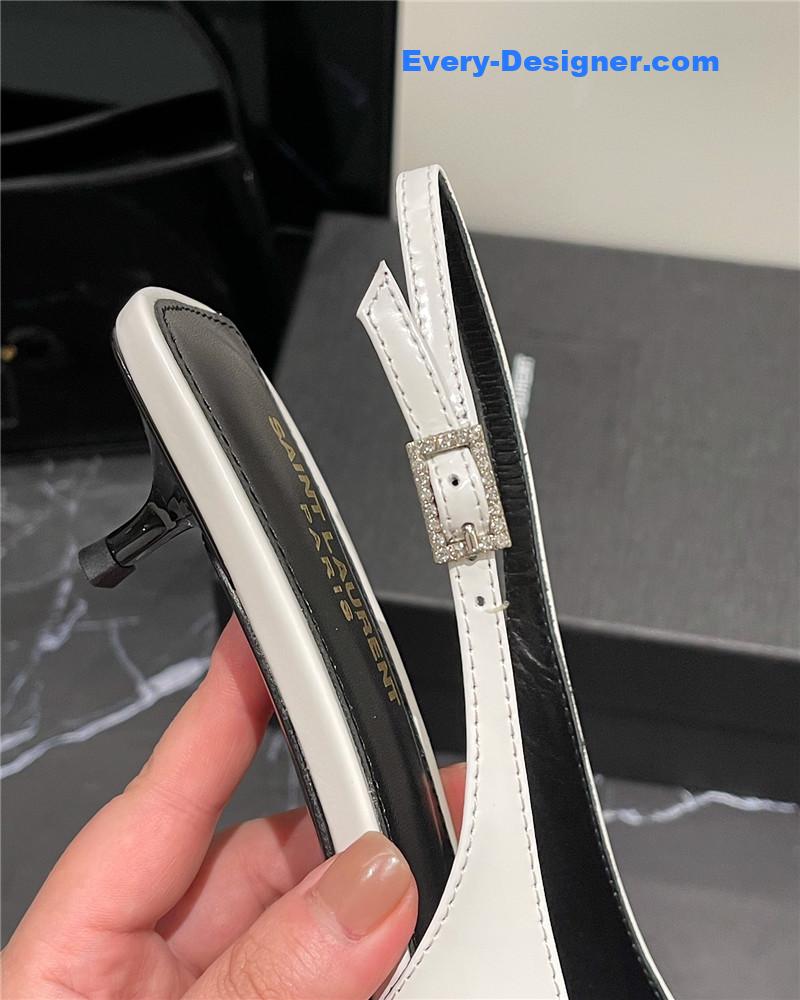 Y51 new pointed rhinestone small high heels