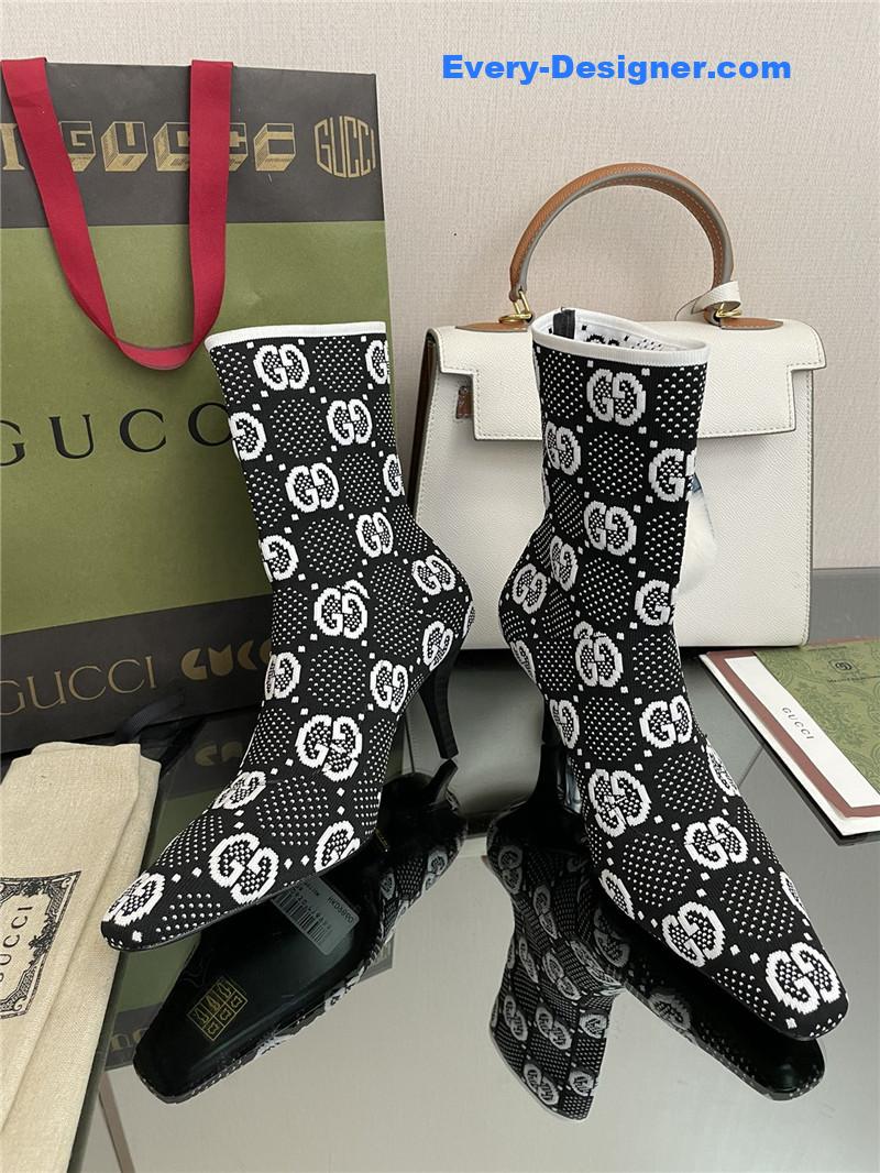 Gvc*1 new gg knitted ankle boots elastic socks boots