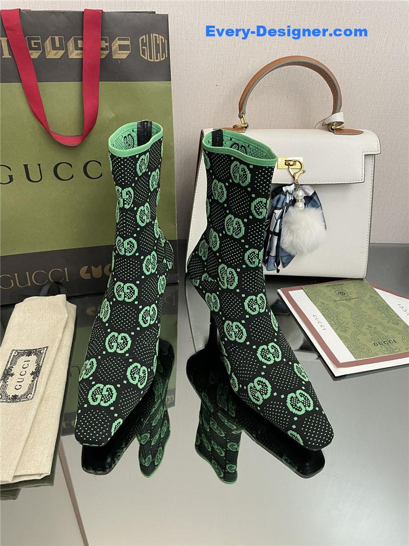 Gvc*1 new gg knitted ankle boots elastic socks boots