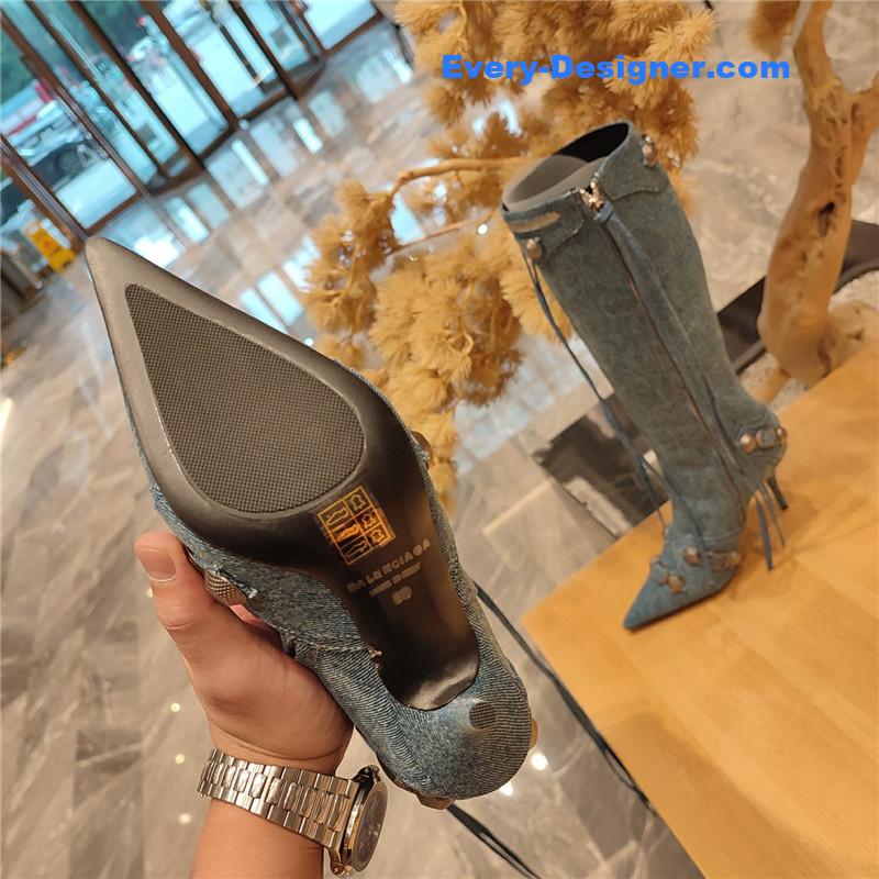Ba1en*iaga metal stud le cagloe motorcycle boots