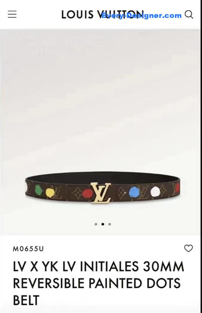 l0vis Vvtt0n lv new gradient pattern women’s belt