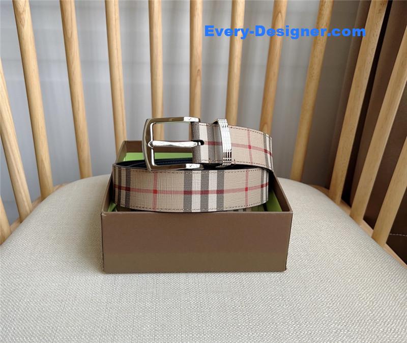 Bv*b*rry belt loop engraved with Bv*b*rry check