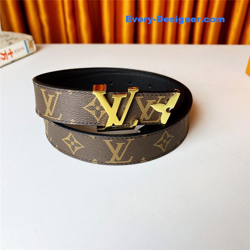 l0vis Vvtt0n lv double-sided first-layer cowhide belt