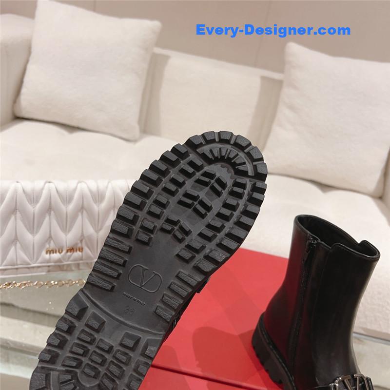 Va1e*ntin0 v buckle side pull boots