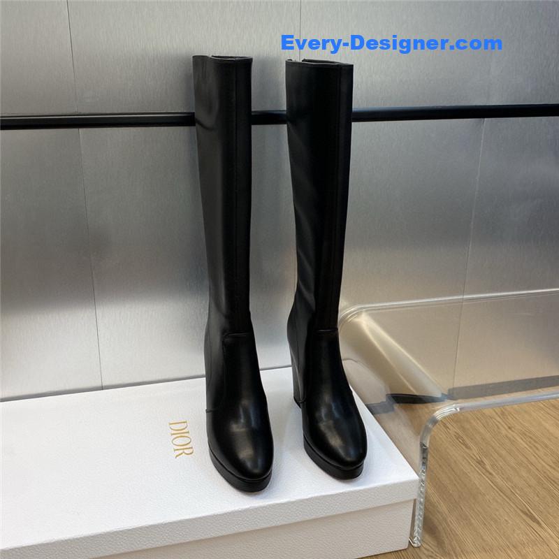 D10r cd letter logo hardware buckle motorcycle boots
