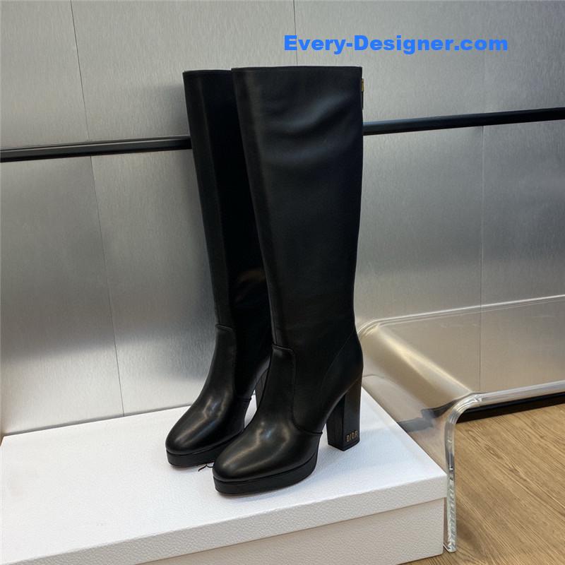 D10r cd letter logo hardware buckle motorcycle boots