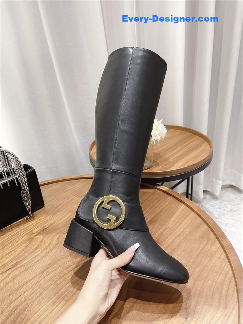 Gvc*1 double g buckle boots