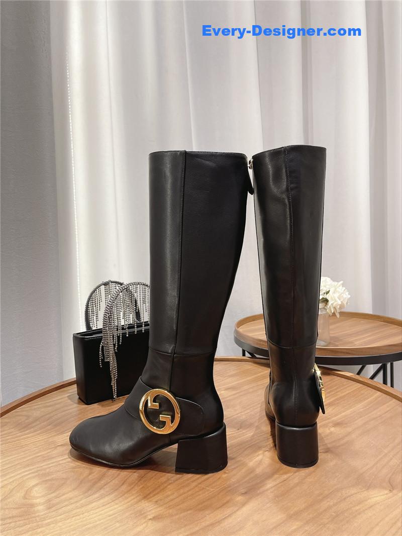 Gvc*1 double g buckle boots