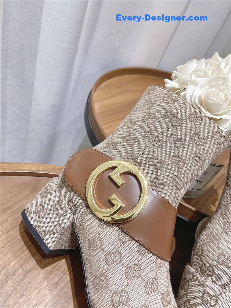 Gvc*1 double g buckle boots