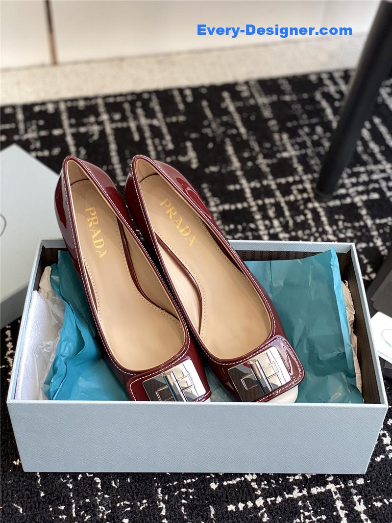 Pra*a autumn and winter classic color matching shoes