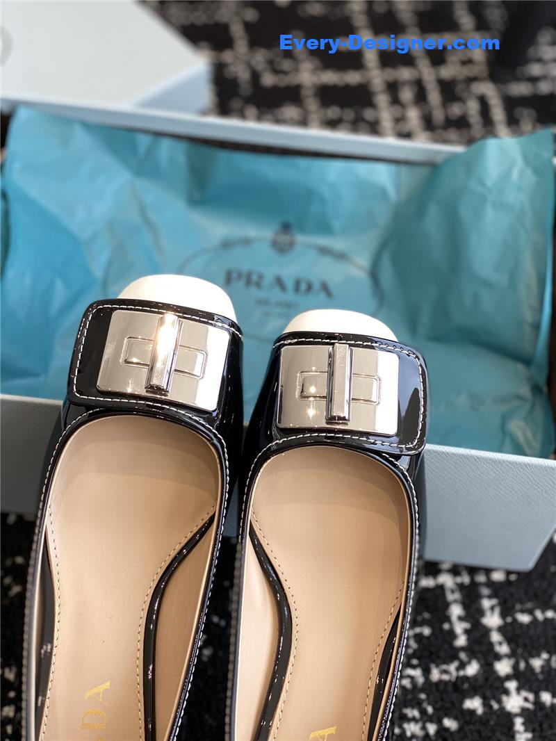 Pra*a autumn and winter classic color matching shoes