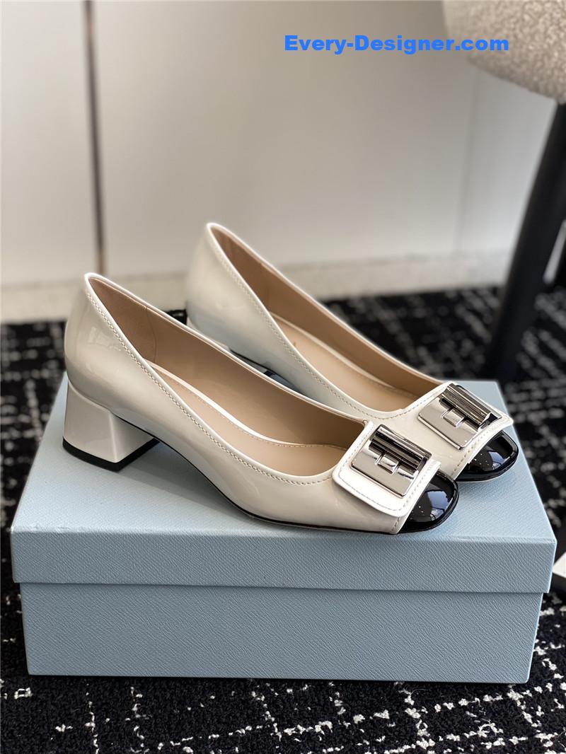 Pra*a autumn and winter classic color matching shoes