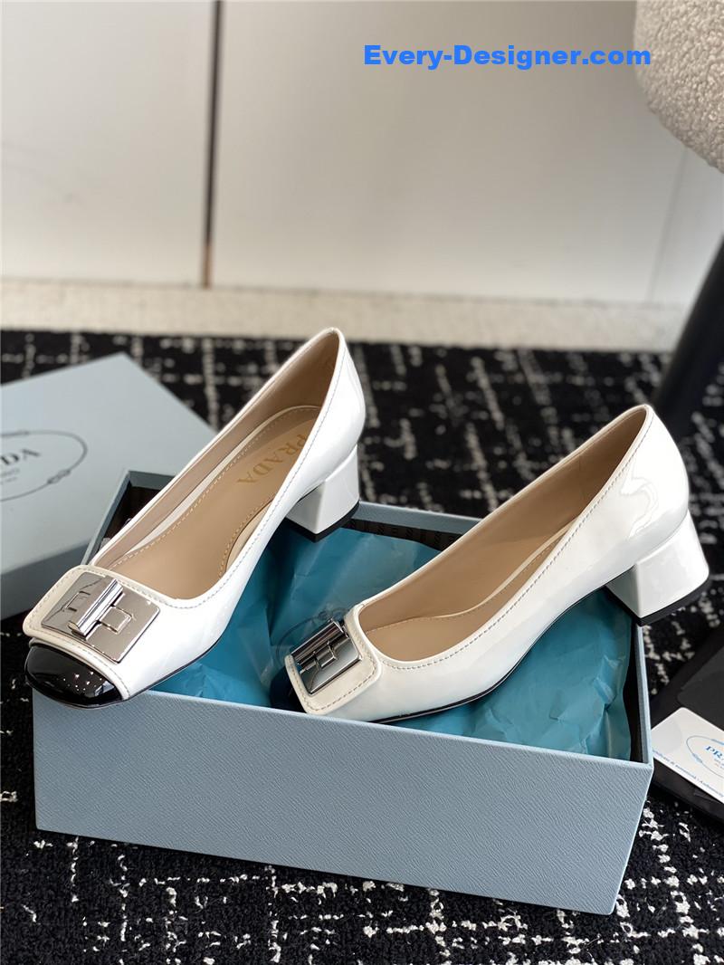 Pra*a autumn and winter classic color matching shoes