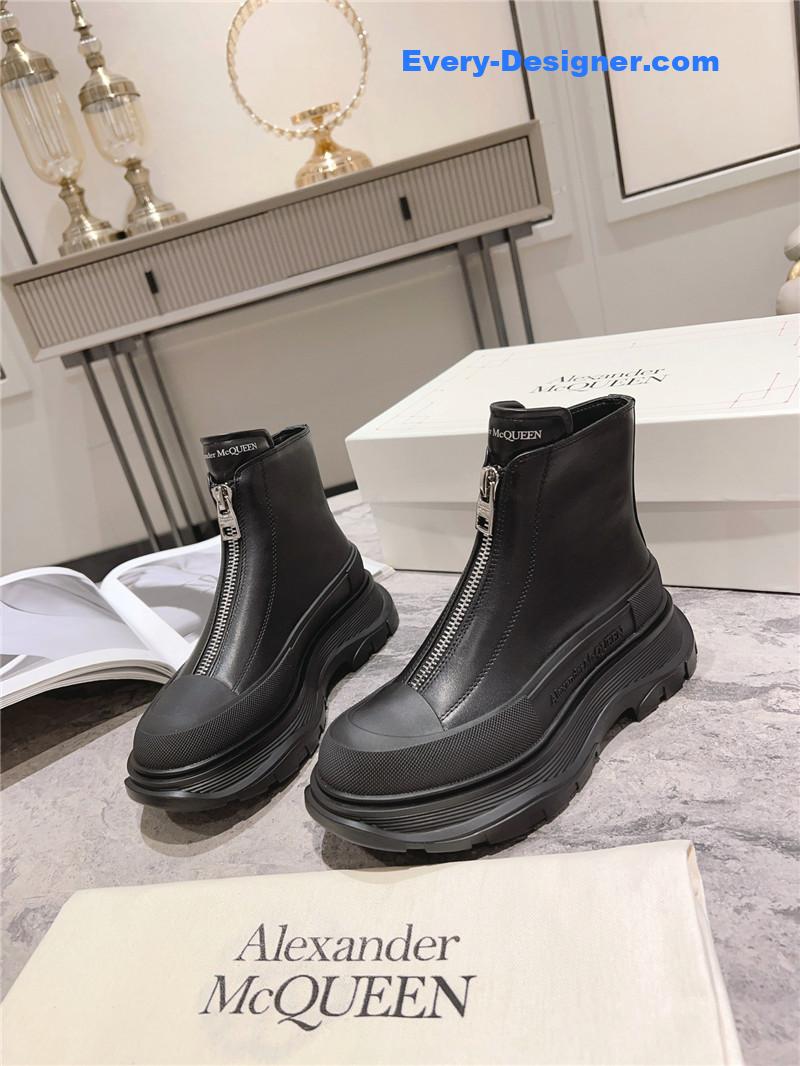 a1exa*der Mcqv*en front zip booties