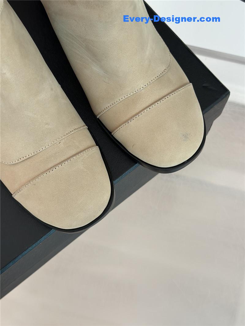 CC bag buckle knitted woolen short boots