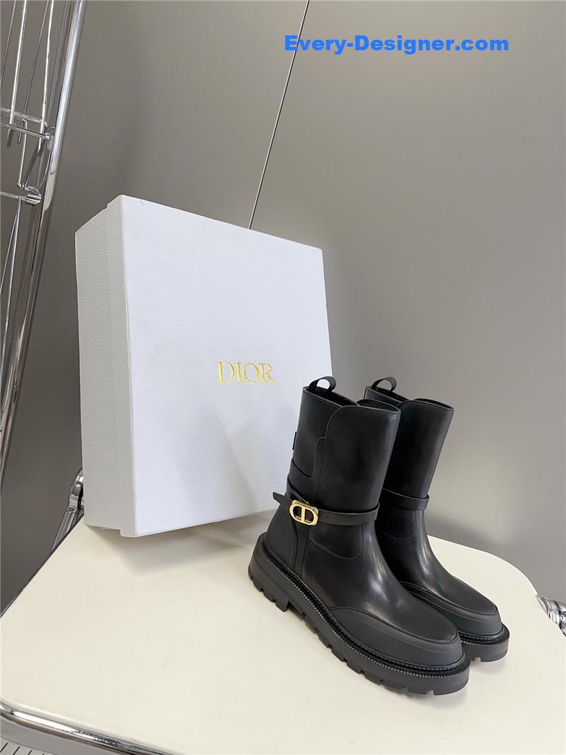 D10r autumn and winter catwalk style mid-calf boots