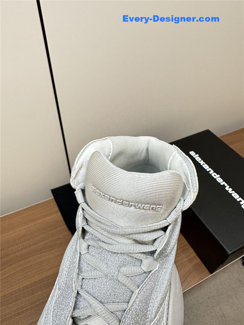 A1exa*der wang aw hoop silver sneakers