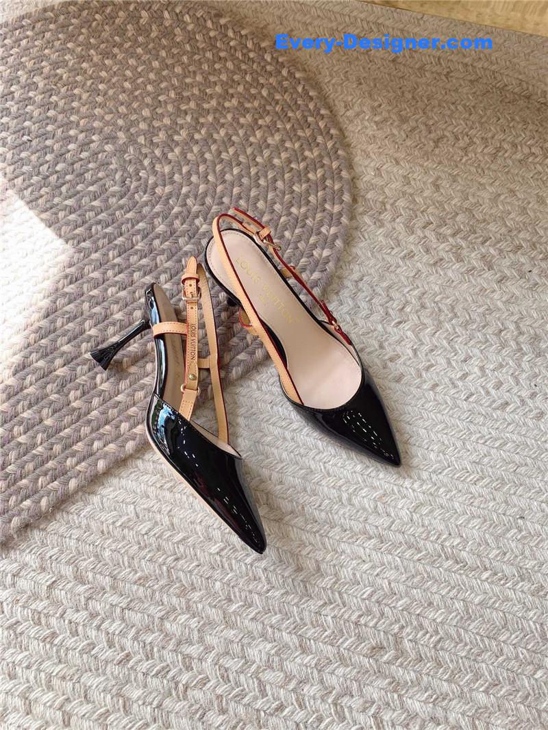 l0vis Vvtt0n lv new blossom slingback high heels