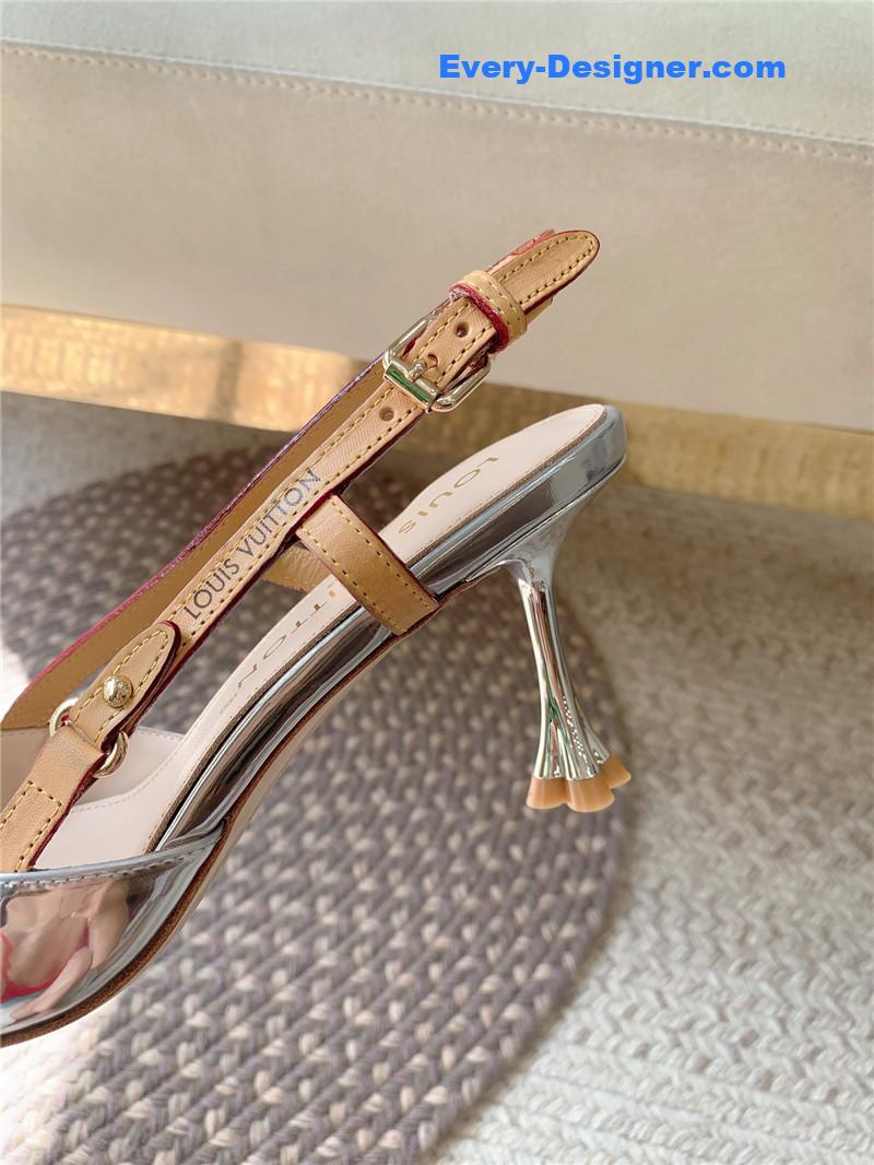 l0vis Vvtt0n lv new blossom slingback high heels