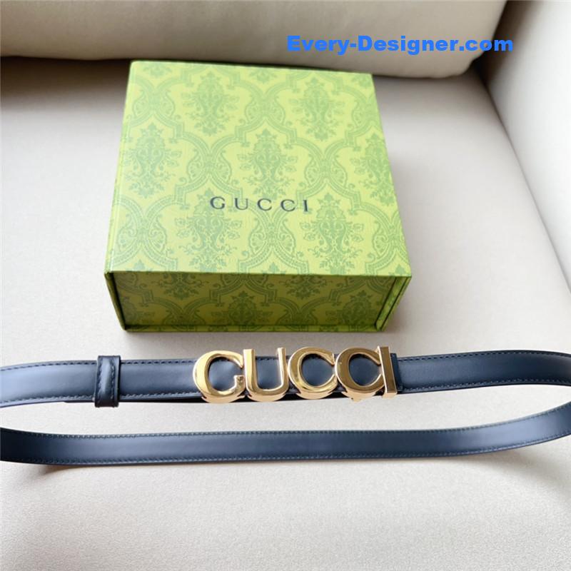 Gvc*1 double g embellishment + square buckle belt