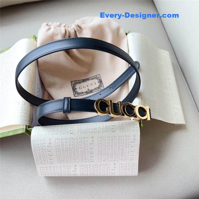 Gvc*1 double g embellishment + square buckle belt