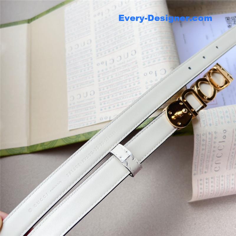 Gvc*1 double g embellishment + square buckle belt