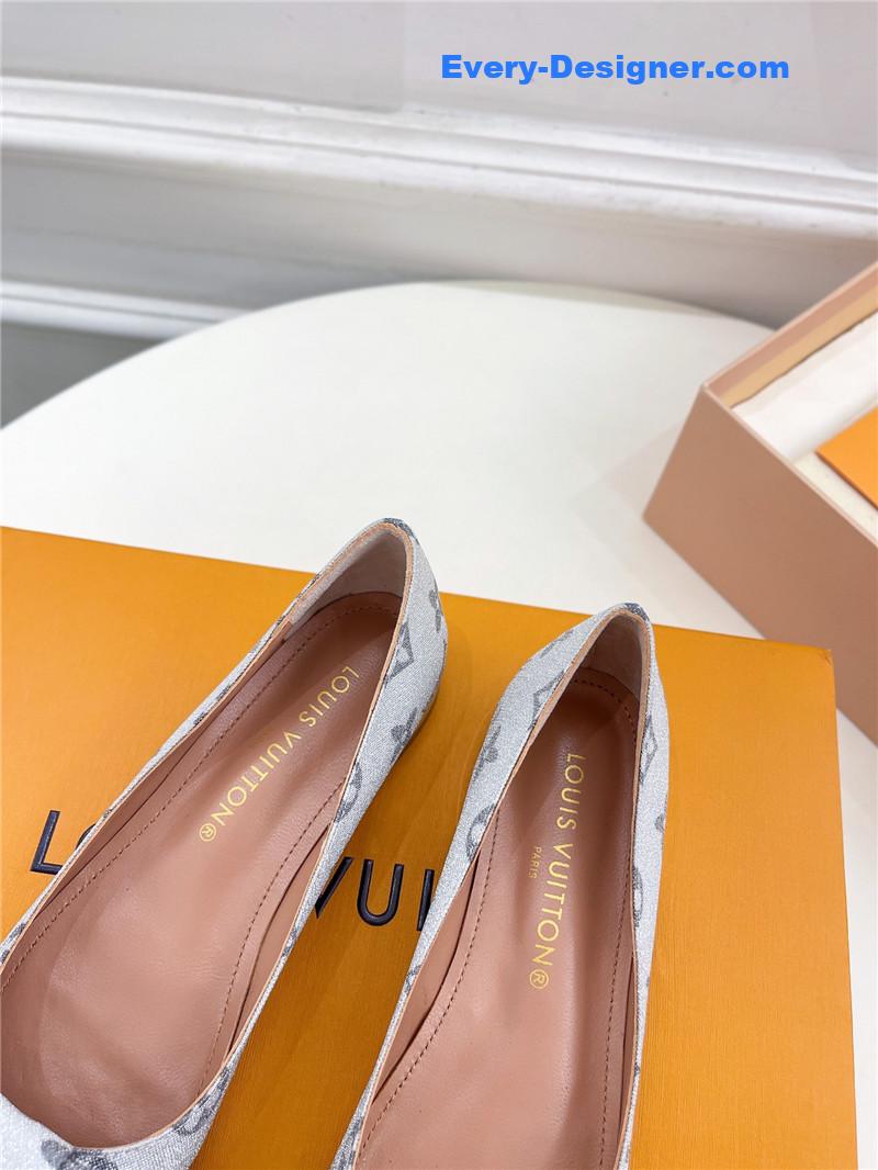 l0vis Vvtt0n lv new bow pointed toe shoes